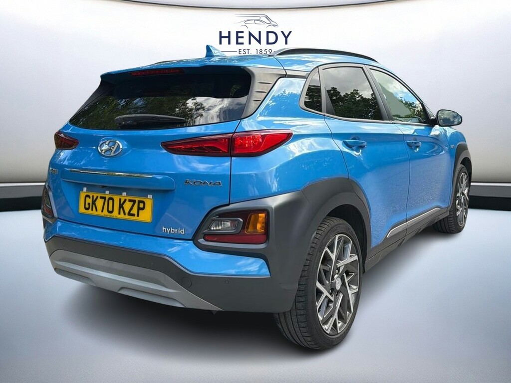 Hyundai Kona 1.6 Gdi Hybrid Premium Se Dct GK70KZP Blue #6
