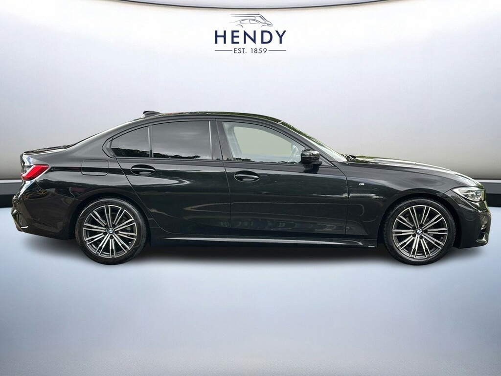 BMW 3 Series 320D M Sport Saloon ET19WUG Black #2