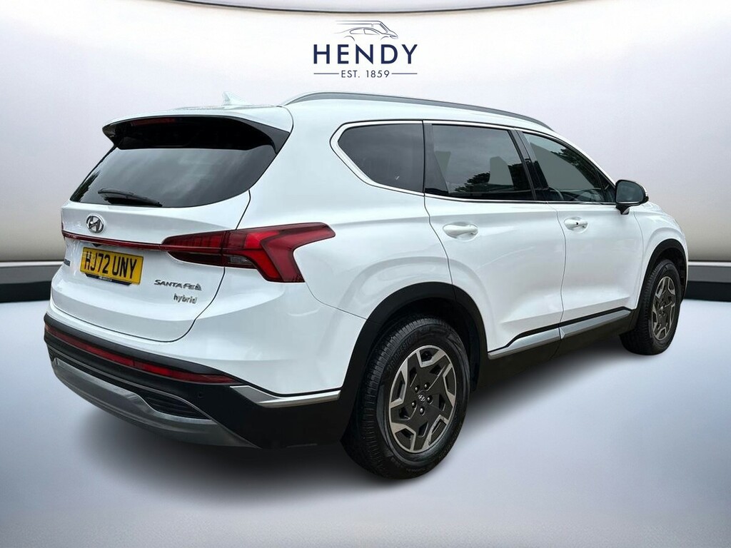 Hyundai Santa Fe 1.6 Tgdi Hybrid Premium White #4