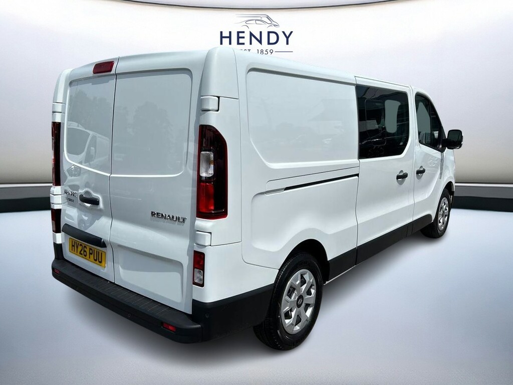 Renault Trafic Ll30 Blue Dci 130 Advance Safety Crew Van White #3