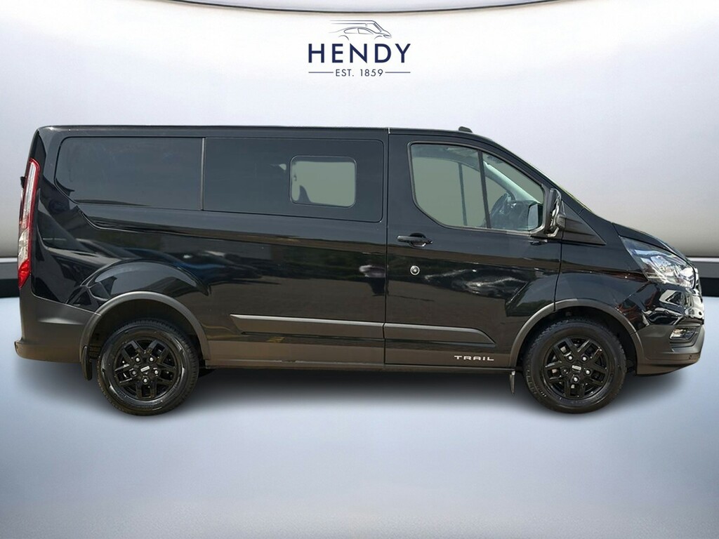 Ford Transit Custom 2.0 Ecoblue 130Ps Low Roof Dcab Trail Van SA72DPN Black #2