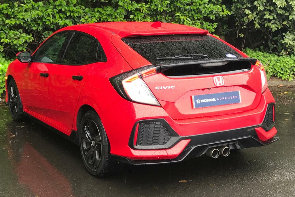 Honda Civic Civic 1.5 Vtec Turbo Sport Cvt Euro 6 Ss 18 YE18HLD Red #4