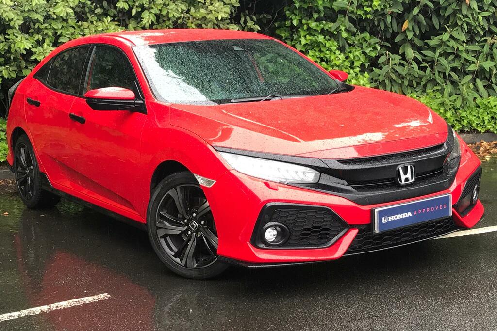 Honda Civic Civic 1.5 Vtec Turbo Sport Cvt Euro 6 Ss 18 YE18HLD Red