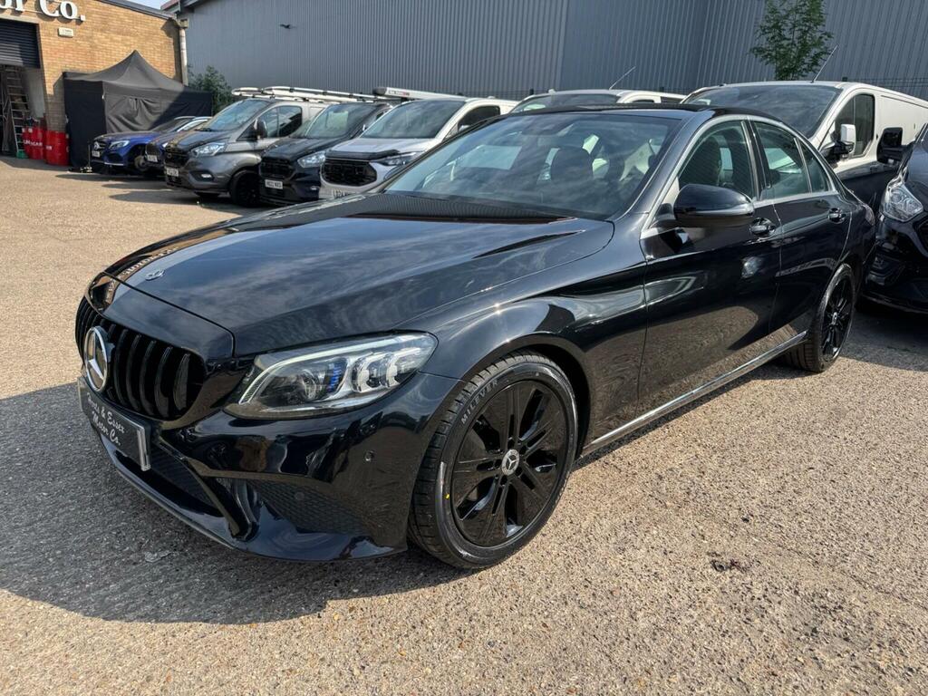 Mercedes-Benz C Class Saloon 2.0 C220d Sport G-tronic Euro 6 Ss KN69YZX Black #3