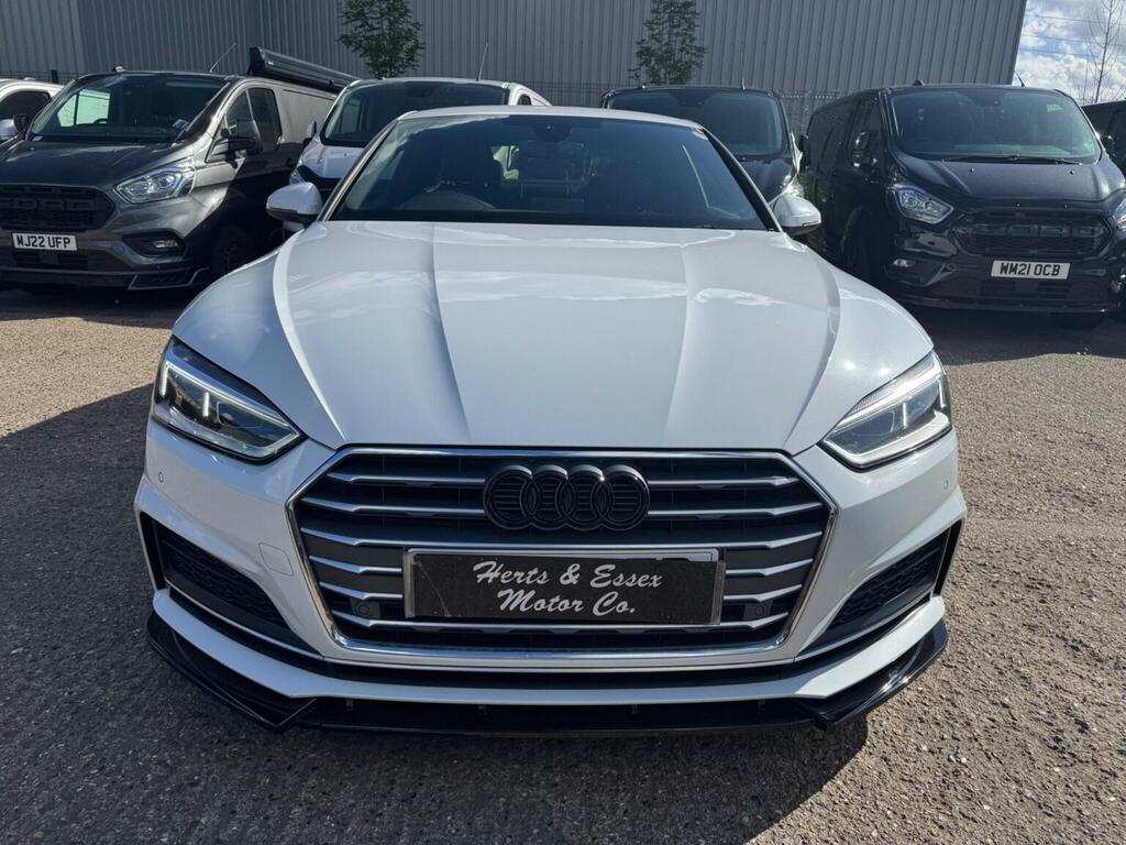 Audi A5 2.0 Tfsi 40 S Line S Tronic Euro 6 Ss White #2