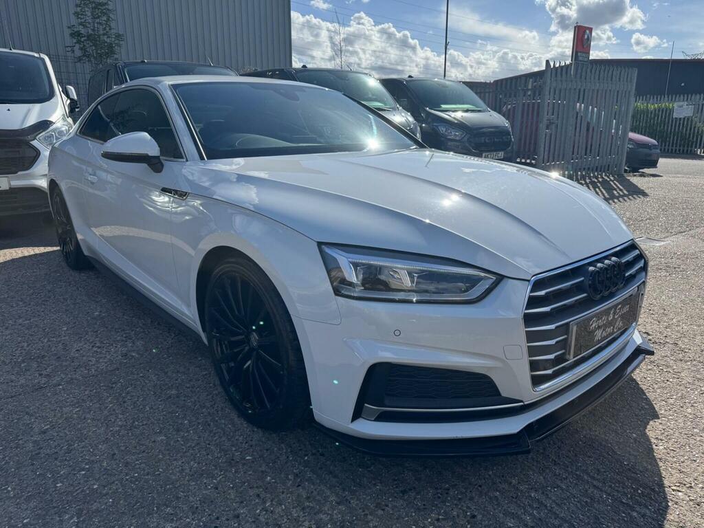 Audi A5 2.0 Tfsi 40 S Line S Tronic Euro 6 Ss White #6