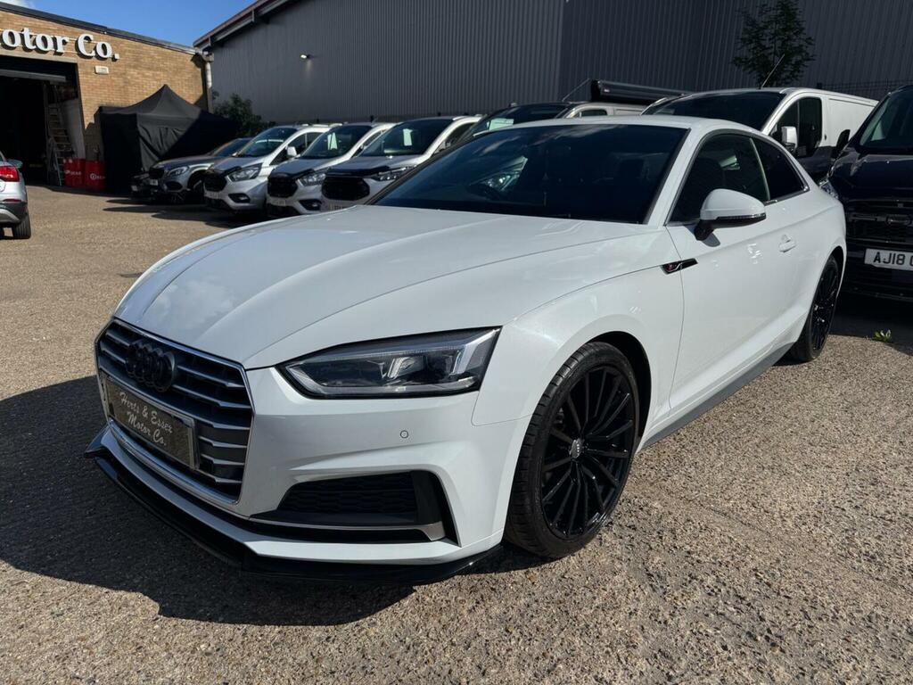 Audi A5 2.0 Tfsi 40 S Line S Tronic Euro 6 Ss White #3