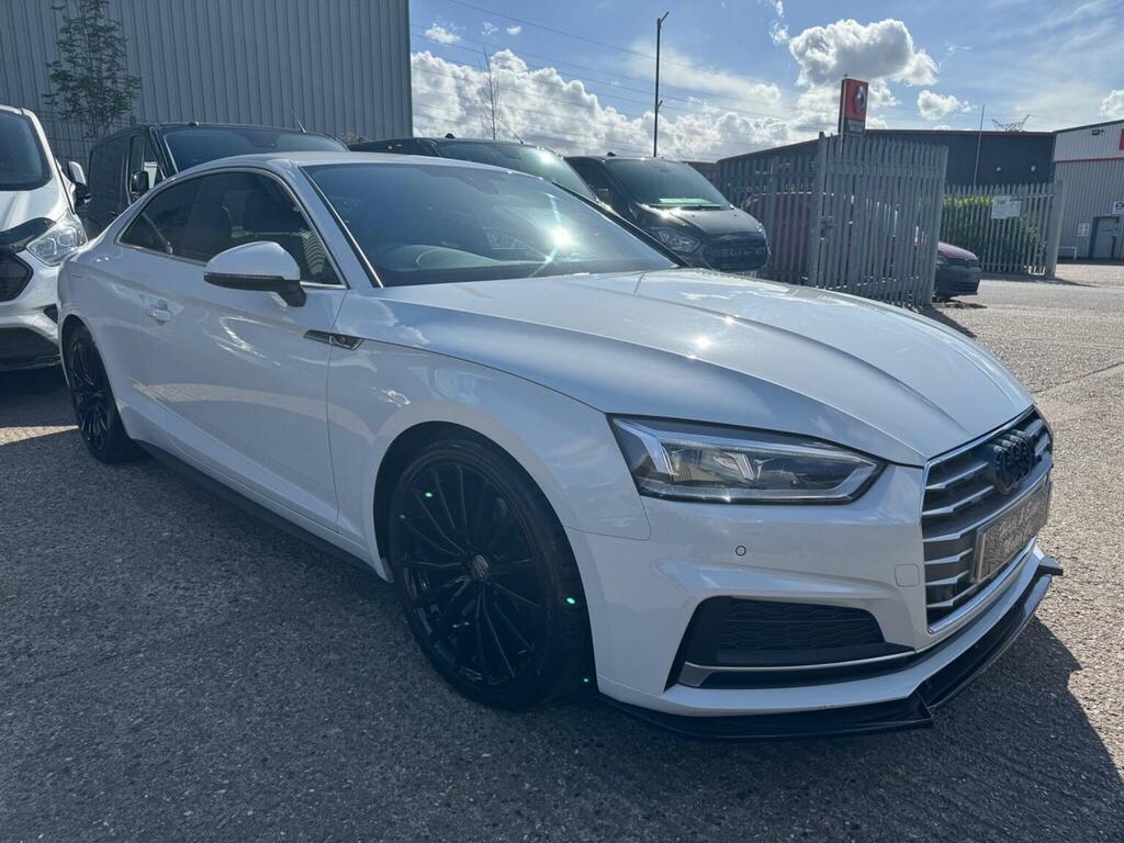 Audi A5 2.0 Tfsi 40 S Line S Tronic Euro 6 Ss White #5