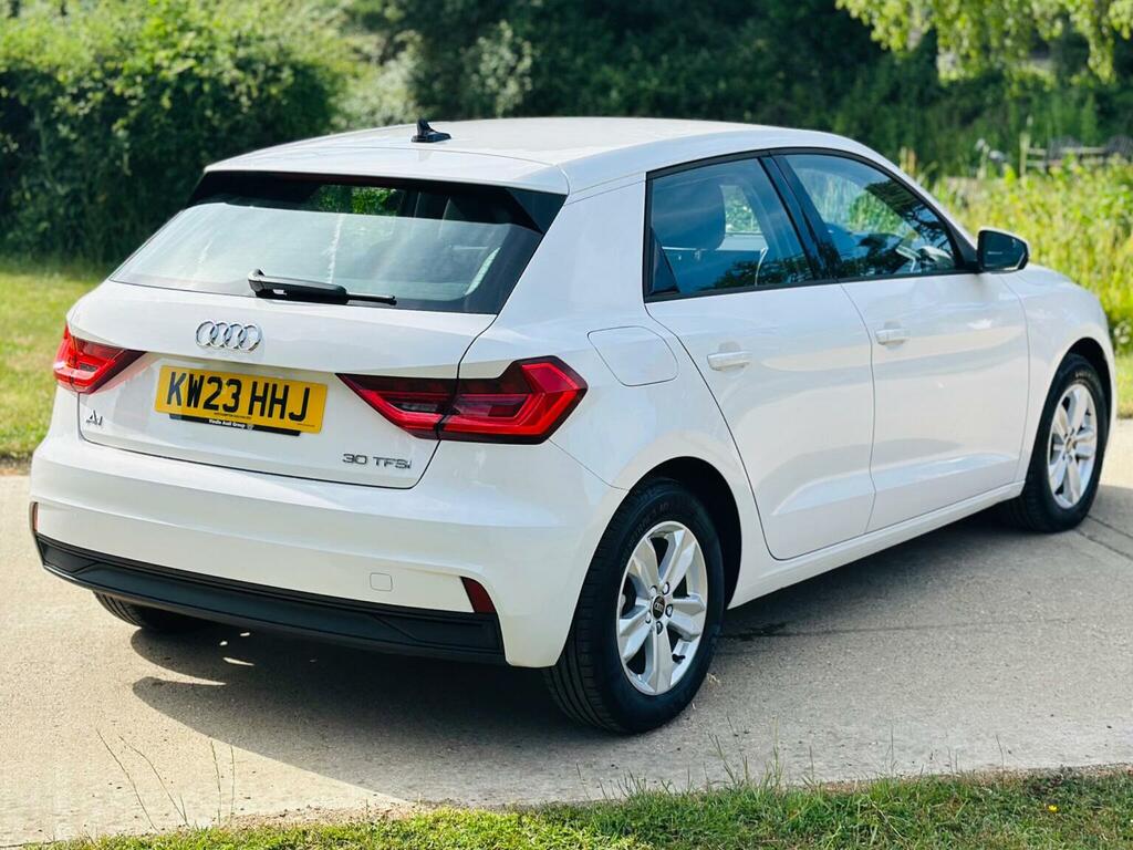 Audi A1 Hatchback 1.0 Tfsi 30 Technik Sportback S Tronic E KW23HHJ White #3