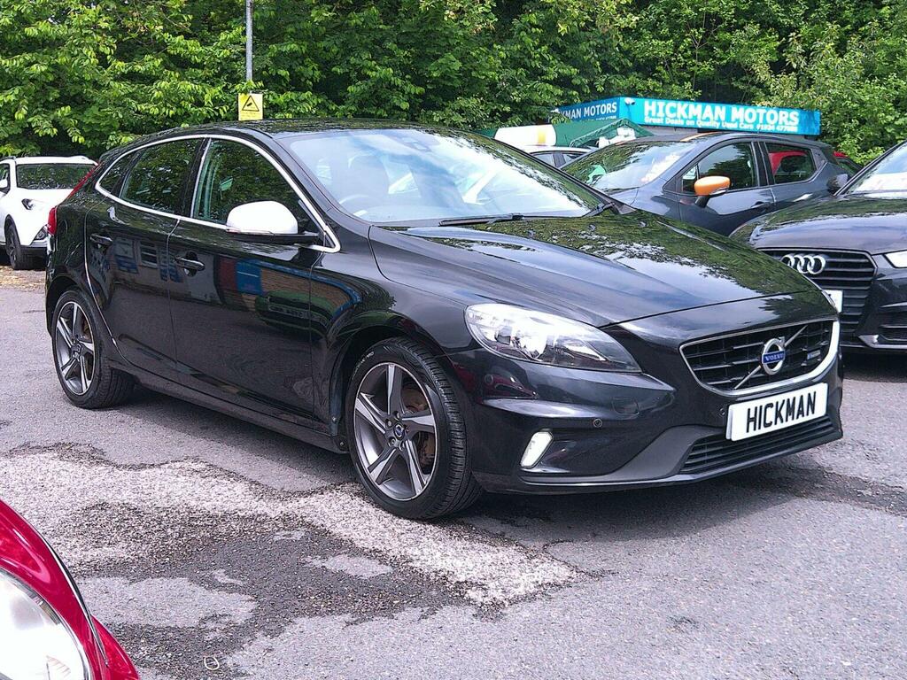 Volvo V40 Hatchback 1.6 D2 R-design Euro 5 Ss 20146 YR64FTZ Black #4