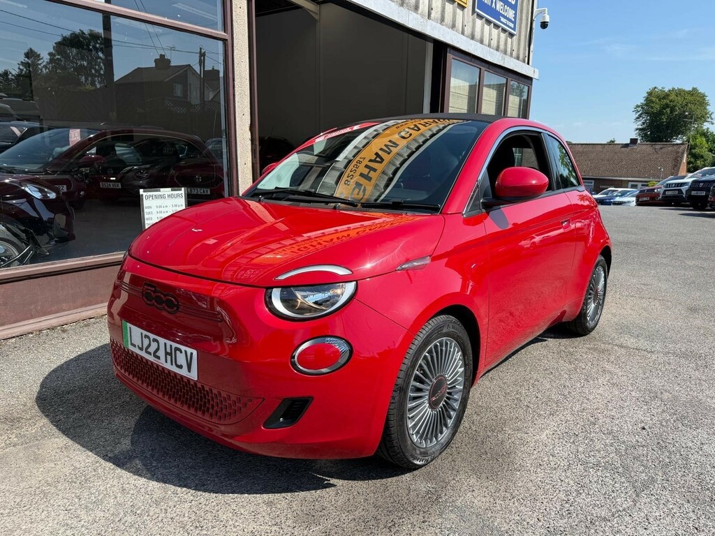 Fiat 500E Convertible Red #4