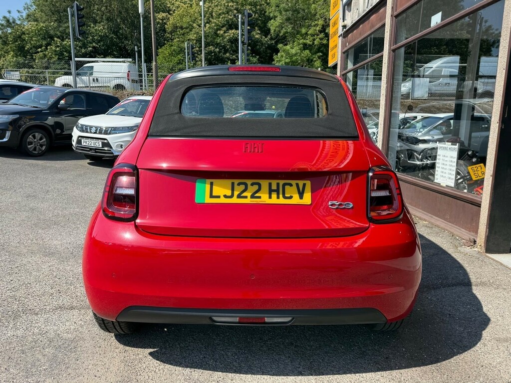 Fiat 500E Convertible Red #5
