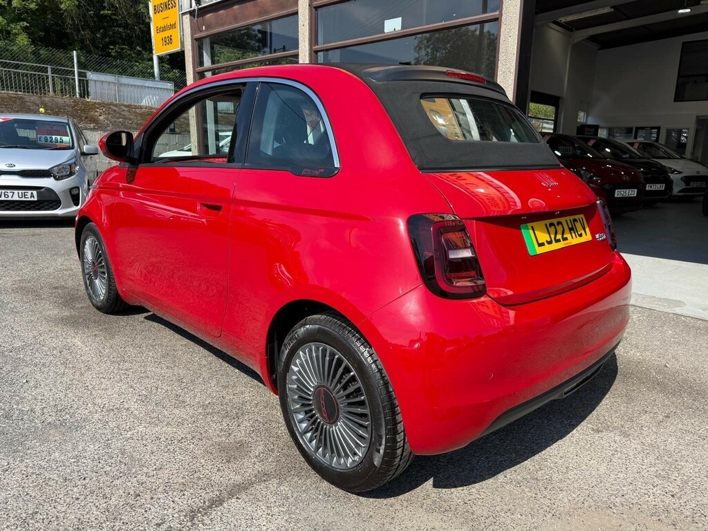 Fiat 500E Convertible Red #6