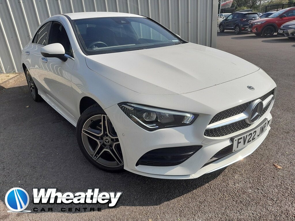 Mercedes-Benz CLA Class Cla250e Amg Line FV22JWP White #2