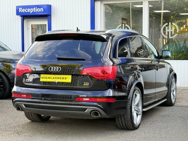 Audi Q7 2012 3.0 Tdi V6 S Line Plus Sat Nav Steps 7 Seats Black #4