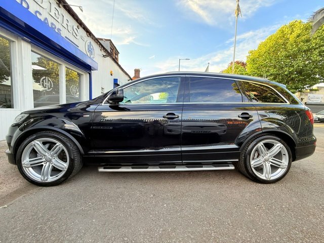 Audi Q7 2012 3.0 Tdi V6 S Line Plus Sat Nav Steps 7 Seats Black #5