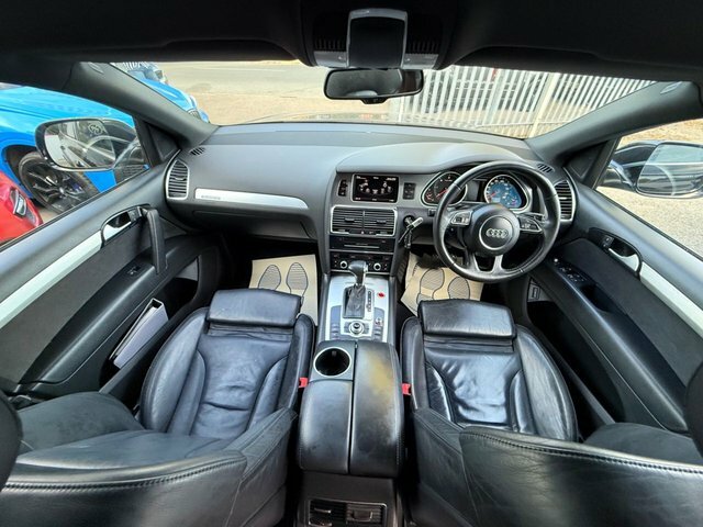 Audi Q7 2012 3.0 Tdi V6 S Line Plus Sat Nav Steps 7 Seats Black #6