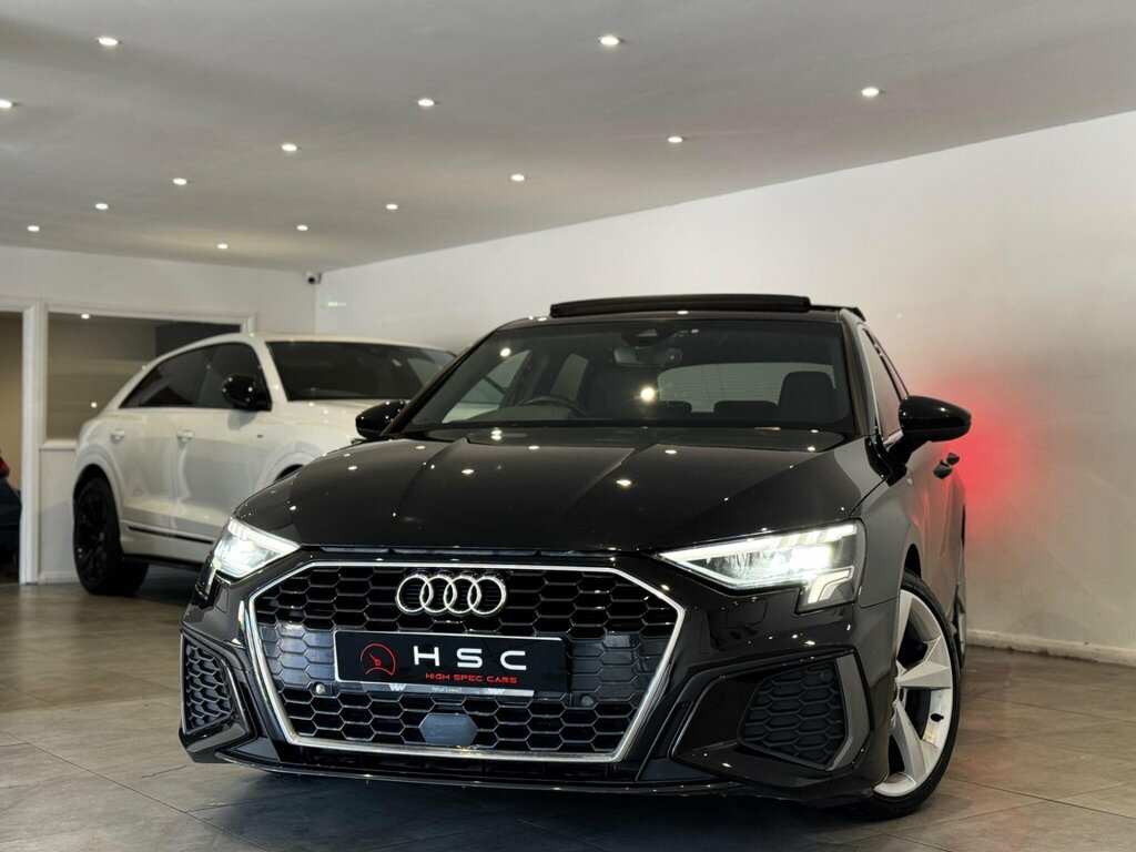Audi A3 2.0 Tdi 35 S Line Sportback S Tronic Euro 6 Ss Black #3