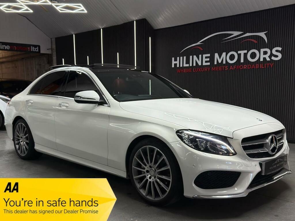 Mercedes-Benz C Class 2.0 C200 Amg Line Premium Plus 7G-tronic Euro 6 White