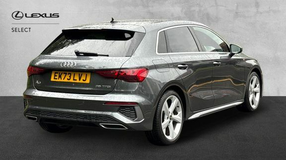 Audi A3 1.5 Tfsi 35 S Line Sportback S Tronic Euro 6 Ss EK73LVJ Grey #2