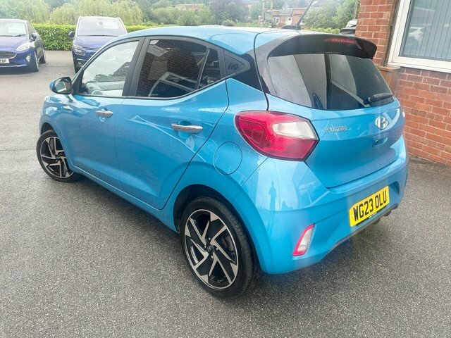 Hyundai I10 2023 1.0 Premium Hatchback Euro WG23OLU Blue #3