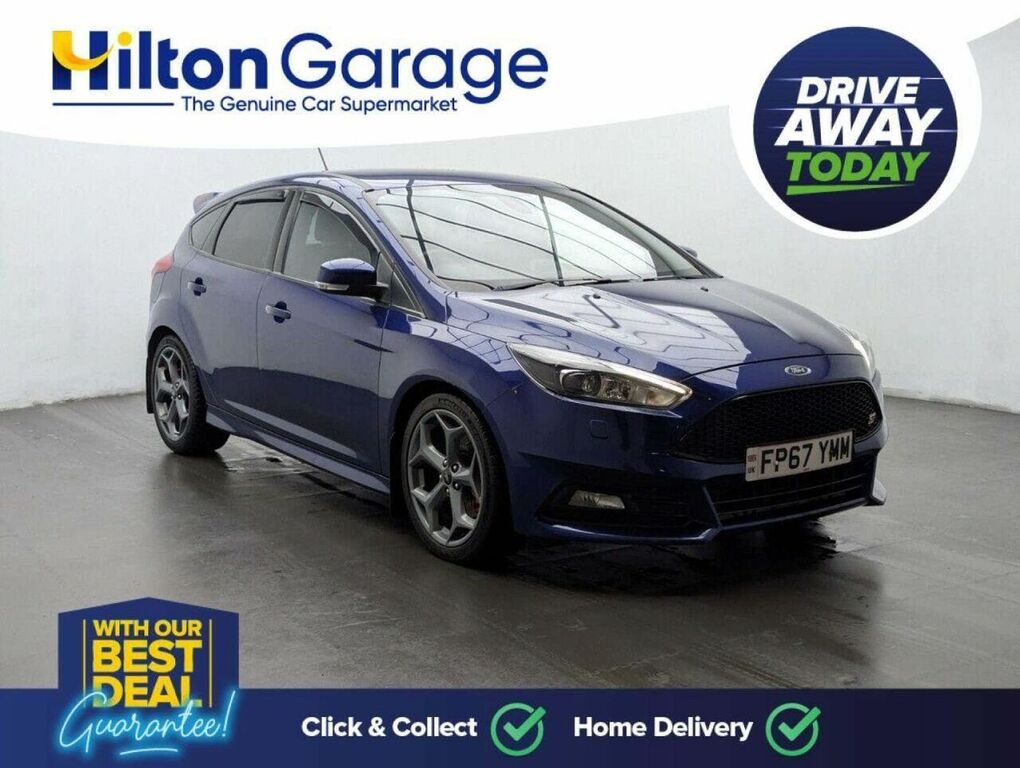Ford Focus 2.0 Tdci St-3 Hatchback Euro 6 FP67YMM Blue #2