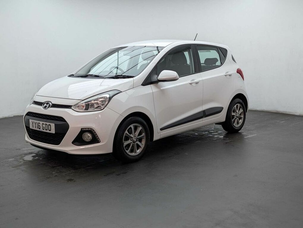 Hyundai I10 1.0 I10 Premium Blue Drive White #4