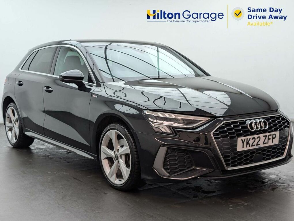 Audi A3 1.4 A3 Sportback 40 Tfsi S Line E YK22ZFP Black