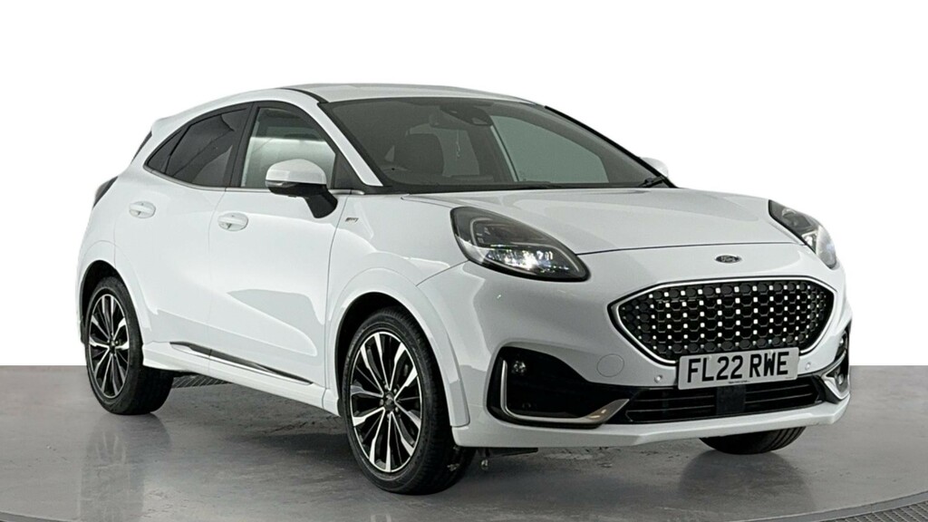 Ford Puma 1.0T Ecoboost Mhev St-line Vignale Suv FL22RWE White #2