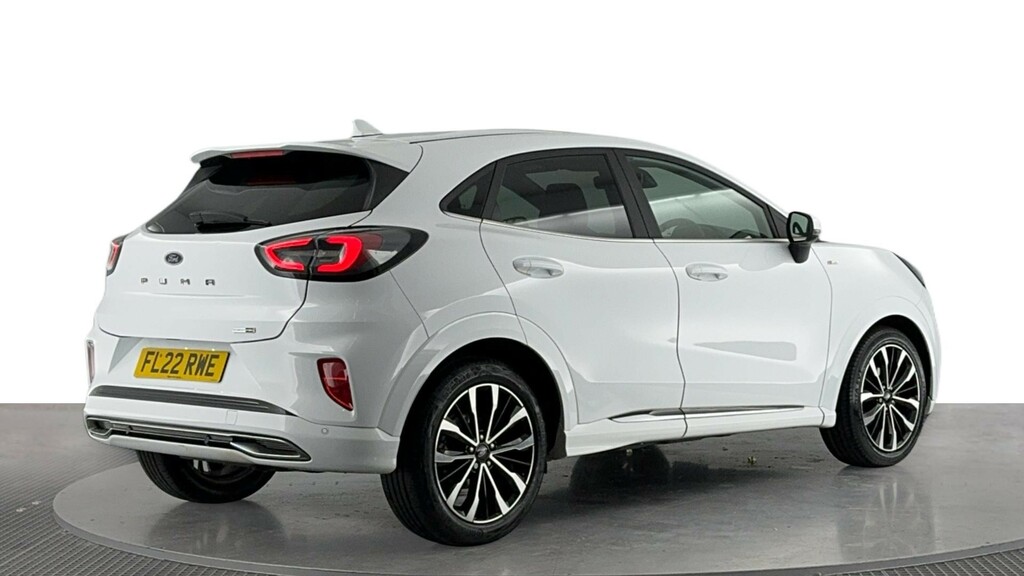 Ford Puma 1.0T Ecoboost Mhev St-line Vignale Suv FL22RWE White #4