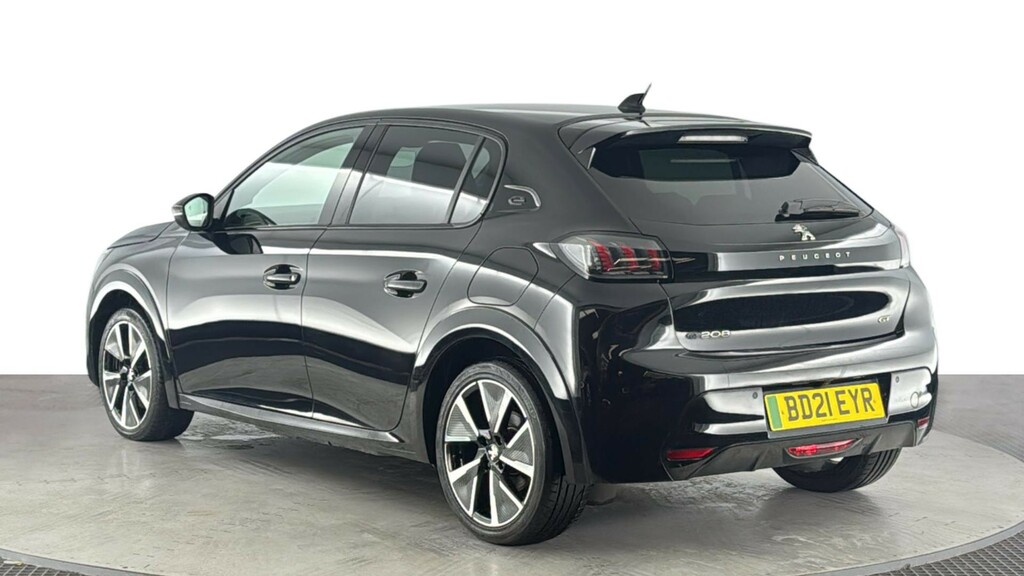 Peugeot e-208 50Kwh Gt Hatchback 136 Ps BD21EYR Black #6