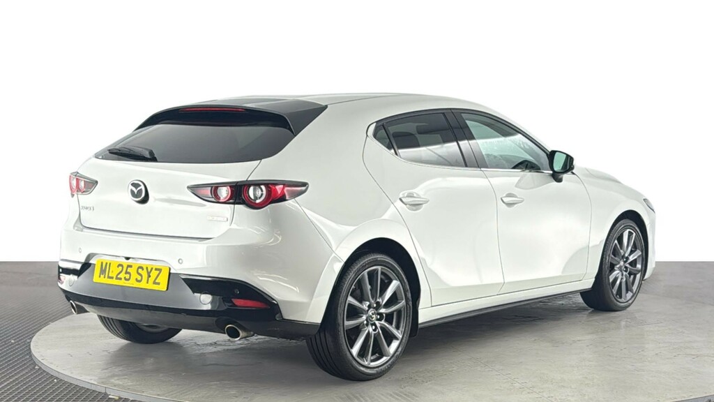 Mazda 3 2.5 E-skyactiv-g Mhev Exclusive-line Hatchback ML25SYZ White #4