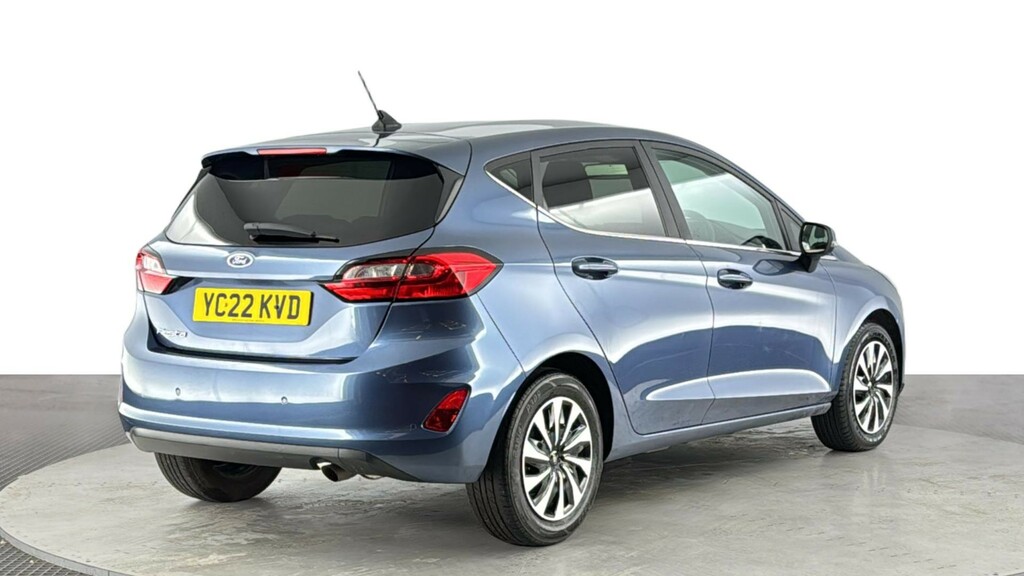 Ford Fiesta 1.0T Ecoboost Titanium Hatchback YC22KVD Blue #4