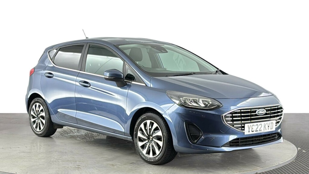 Ford Fiesta 1.0T Ecoboost Titanium Hatchback YC22KVD Blue #2