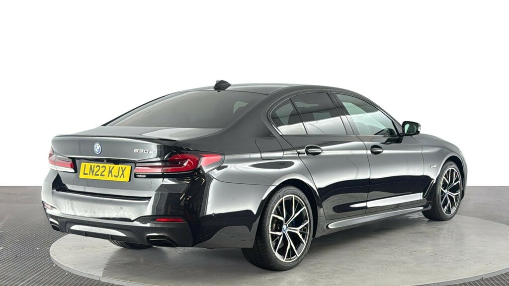 BMW 5 Series 2.0 530E 12Kwh M Sport Saloon Plug-in H Black #4