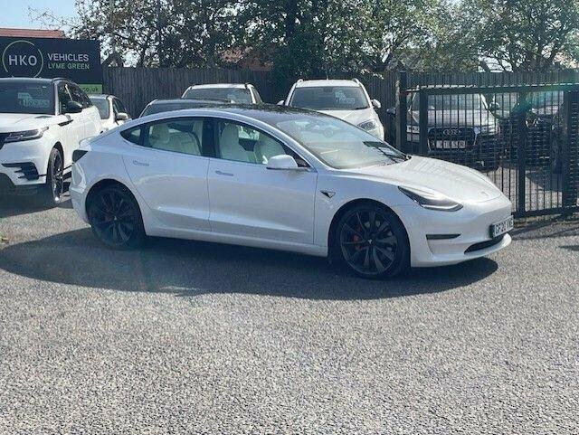 Tesla Model 3 2020 Dual Motor Performance 4Wde Perfo White #6