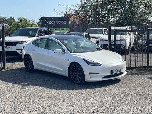 Tesla Model 3 2020 Dual Motor Performance 4Wde Perfo White