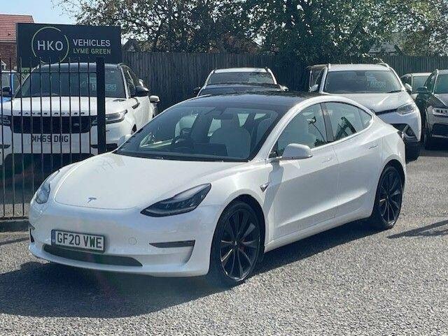 Tesla Model 3 2020 Dual Motor Performance 4Wde Perfo White #4