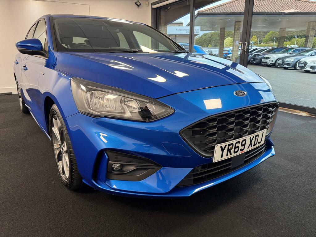 Ford Focus 1.0T Ecoboost St-line Hatchback YR69XDJ Blue #4