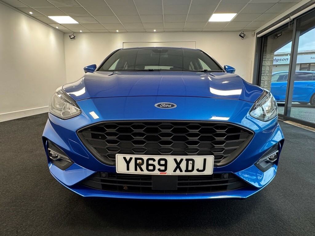 Ford Focus 1.0T Ecoboost St-line Hatchback YR69XDJ Blue #2