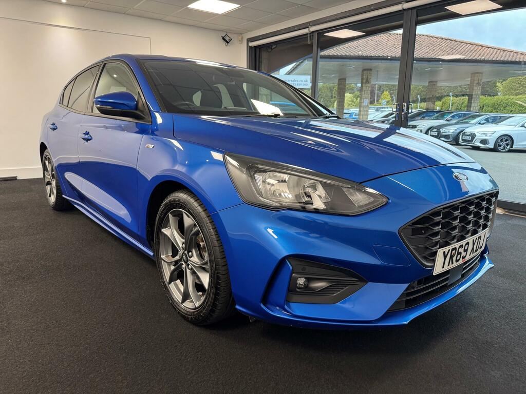 Ford Focus 1.0T Ecoboost St-line Hatchback YR69XDJ Blue #3
