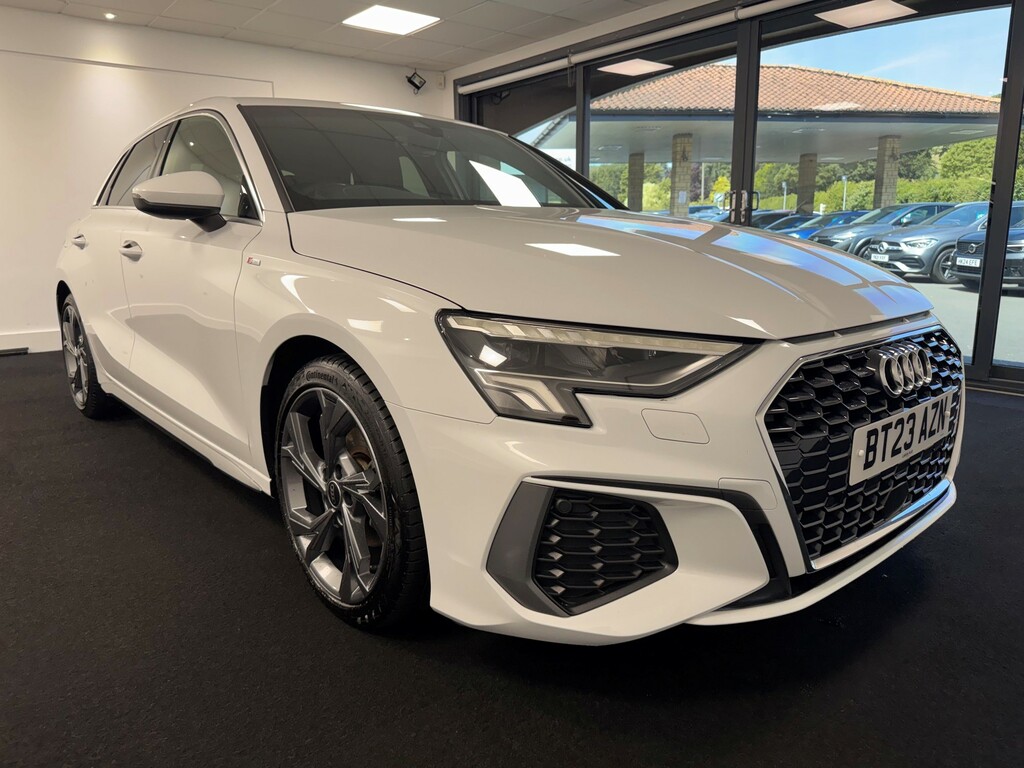 Audi A3 1.0 Tfsi 30 S Line Sportback BT23AZN White #3