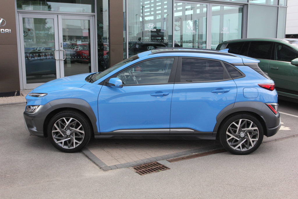 Hyundai Kona 1.6 Gdi Hybrid Ultimate Dct SA71FNJ Blue #6