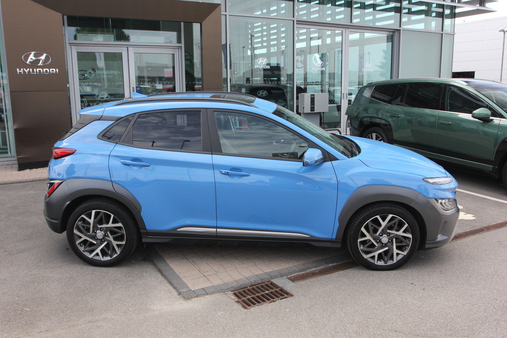 Hyundai Kona 1.6 Gdi Hybrid Ultimate Dct SA71FNJ Blue #5