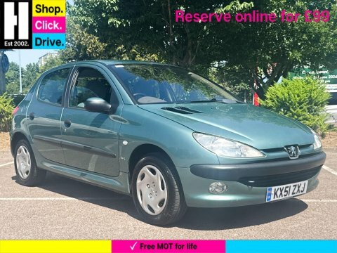 Peugeot 206 1.6 Glx Hatchback Green