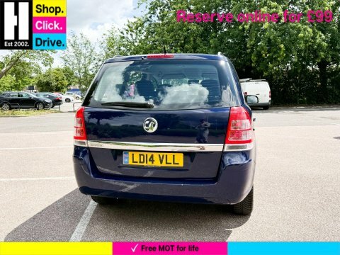 Vauxhall Zafira 1.8 16V Exclusiv LD14VLL Blue #6