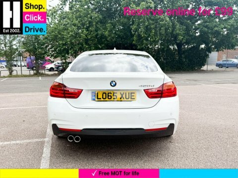 BMW 4 Series 2.0 420D M LO65XUE White #3