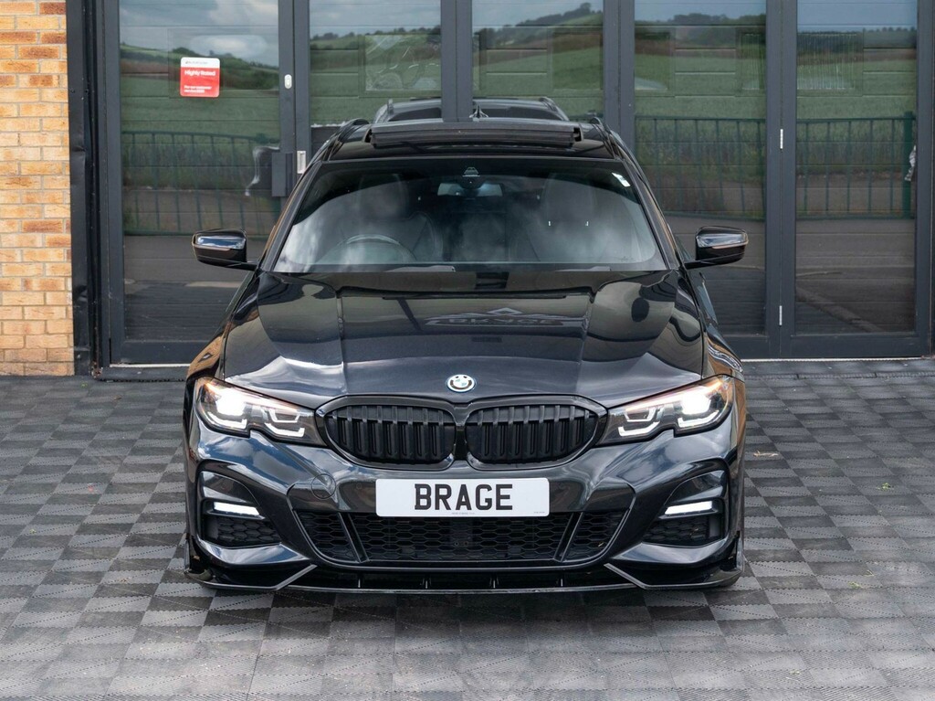 BMW 3 Series 2.0 12Kwh M Sport Touring Xdrive Euro 6 Ss Black #2