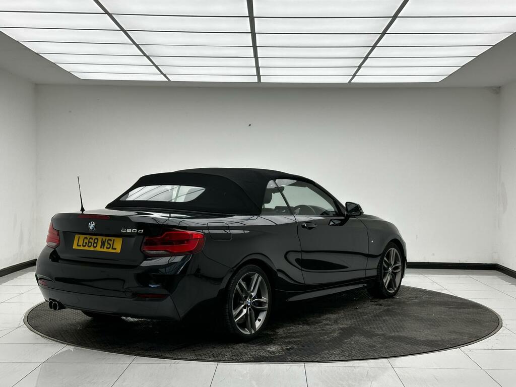 BMW 2 Series 2.0 220D M Sport Convertible Euro LG68WSL Black #5