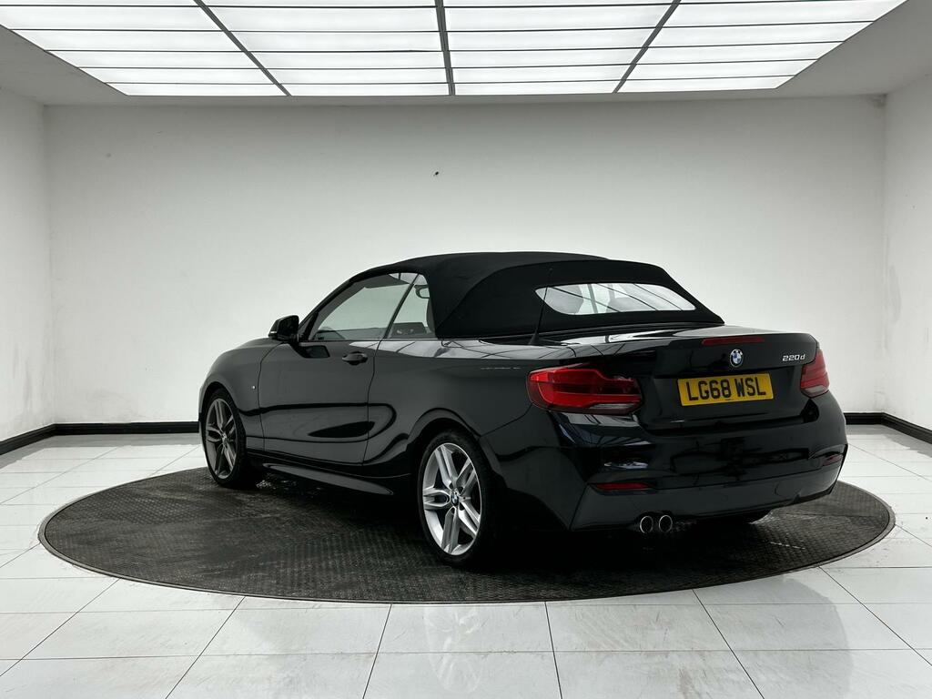BMW 2 Series 2.0 220D M Sport Convertible Euro LG68WSL Black #3